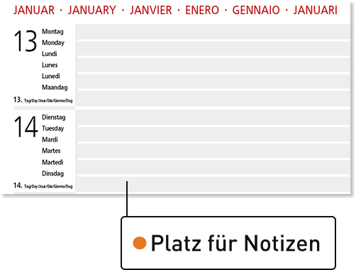 Platz für notizen